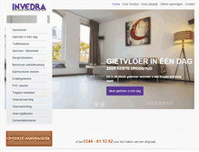 Tablet Screenshot of invedra.nl